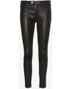 J Brand Jamie Tab Front Leather Pant - Lyst