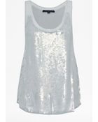 French Connection Winter Mist Sequinned Vest Top - Lyst