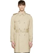 Moncler Gamme Bleu Beige Classic Trench Coat - Lyst