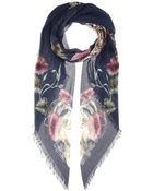 Alexander McQueen Printed Scarf - Lyst