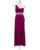 Xscape One-Shoulder Embellished Gown - Lyst