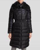Dawn Levy Coat - Perla Cinch Waist With Fox Fur Trim - Lyst
