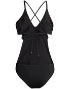 H&M Frilled Swimsuit - Lyst