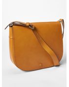 Gap Leather Saddle Bag - Lyst