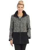 Ellen Tracy Wool Overcoat - Lyst