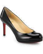 Christian Louboutin Simple Patent Leather Pumps - Lyst