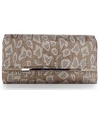 La Regale Multicolor Mesh Print Flap Clutch - Lyst