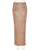 River Island Bronze Sequin Embellished Maxi Skirt - Lyst