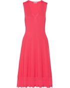 Oscar de la Renta Knitted Wool Dress - Lyst