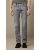 Burberry Steadman Grey Slim Fit Jeans - Lyst
