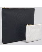 Rebecca Minkoff Pouch Set Faux Python Jody Cory - Lyst
