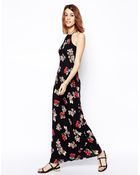 Asos Maxi Dress In Cherry Print - Lyst
