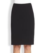 Armani Crepe Jersey Pencil Skirt - Lyst
