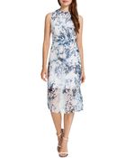 Cynthia Steffe Riva Sleeveless Marbleprint Dress - Lyst