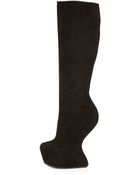 Giuseppe Zanotti Suede Wedge Platform Boot - Lyst