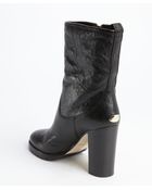 Jimmy Choo Black Leather Side Zip 'Dawson' Boots - Lyst