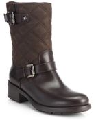 Aquatalia by Marvin K Sherry Mid-Calf Leather Moto Boots - Lyst