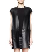 Helmut Lang Stilt Leather Tunic Vest - Lyst