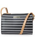 Kenneth Cole Reaction Black & White Duplicator Stripe Crossbody - Lyst