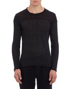 ATM Distressed Stripe Longsleeve Tshirt - Lyst