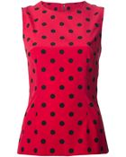 Dolce & Gabbana Polka Dot Tank Top - Lyst