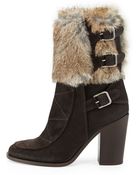 Laurence Dacade Merli Fur Triple-Buckle Boot - Lyst