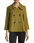 Lafayette 148 New York Double-Breasted Topper - Lyst