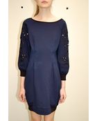Vanessa Bruno Athé Barbatine Longsleeve Dress Black - Lyst