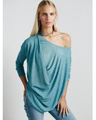Free People Womens Buckley Drape Top - Lyst