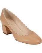 Chloé Scalloped Pump - Lyst