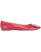 Roger Vivier 10Mm Belle Vivier Calfskin Ballerinas - Lyst