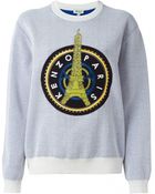 Kenzo Embellised Eiffel Tower Sweater - Lyst