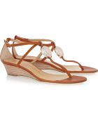 Giuseppe Zanotti Volta Wedge Leather Sandals - Lyst