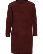 Isabel Marant Perforated Suede Mini Dress - Lyst