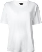 Theory Round Neck T-Shirt - Lyst