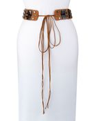 Donna Karan New York Multi-Stone Tie Belt - Lyst