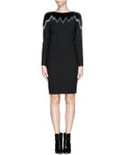 Emilio Pucci Zigzag Lurex Jacquard Velvet Wool Blend Dress - Lyst