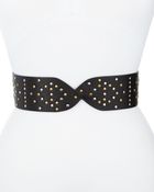 Nanette Lepore Wide Studded Leather Belt - Lyst