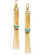 A Peace Treaty Vala Turquoise Double Fringe Earrings - Lyst