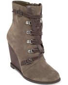 BCBGeneration Kadear Wedge Booties - Lyst