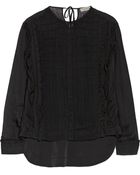 Preen Line Mercer Ruffled Silk Crepe De Chine Top - Lyst