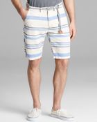 Scotch & Soda Striped Chino Shorts with Rope Belt - Lyst