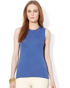 Lauren by Ralph Lauren Stretch Tank - Lyst