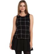 BCBGeneration Plaid Pleated Top - Lyst