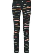 Isabel Marant Orson Embroidered Skinny Jeans - Lyst
