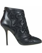 Dolce & Gabbana Stivaletto Donna Pelle Nero - Lyst
