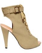 Charlotte Ronson Kurt Grannie Bootie In Army - Lyst