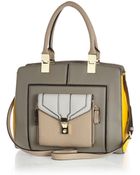 River Island Grey Pocket Trim Colour Block Tote Bag - Lyst