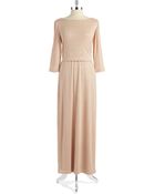 Patra Metallic Blouson Gown - Lyst
