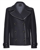 Jaeger Wool Pea Coat - Lyst